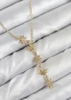 316L Çelik Yıldız Model Gold Renk Kadın Kolye