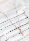 316L Çelik Yıldız Model Gold Renk Kadın Kolye