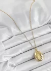 316L Çelik Zincir Açılabilir Sarmaşık Model Zirkon Taşlı Gold Renk Kadın Kolye
