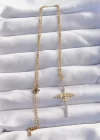 316L Çelik Zincir Gold Renkli Zirkon Taşlı Anka Kuşu Kolye