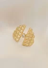 Ayarlamalı Gold Renk Metal Zirkon Taşlı Piramit Yüzük