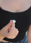 Ayarlamalı Mavi Mineli Smile Yüzük