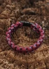Bordo Mavi Paracord Bileklik