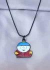 Eric Cartman Tasarımlı Siyah Zincirli Erkek Kolye