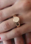 Gold Renk Daire Model Kadın Yüzük