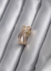 Gold Renk Zirkon Taşlı Kadın Yüzük