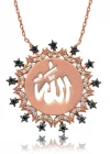 Gümüş Allah Yazılı Bayan Kolye
