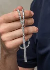 Gümüş Arpa Kesim Erkek Tesbih