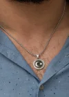 Gümüş Ay Yıldız Kolye