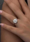 Gümüş Baget Taşlı Kadın Yüzük