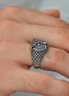 Gümüş Baykuş Erkek Yüzük