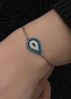Gümüş Damla Nazar Kadın Bileklik