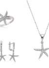 Gümüş Deniz Yıldızı Bayan Set