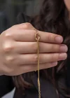Gümüş Gold Aşk Düğüm Kadın Bileklik
