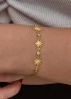 Gümüş Gold Güneş Kadın Bileklik