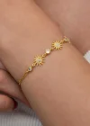 Gümüş Gold Güneş Kadın Bileklik