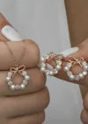 Gümüş İnci Kurdele Kadın Set
