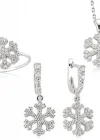 Gümüş Kar Tanesi Bayan Set