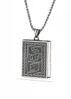 Gümüş İçi Açılabilen Muhammed Yazılı Muskalık Kolye