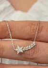 Gümüş Kayan Yıldız Kadın Kolye