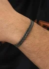 Gümüş Kazaziye Örgü Bileklik