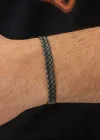 Gümüş Kazaziye Örgü Bileklik