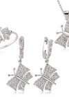 Gümüş Kelebek Bayan Set