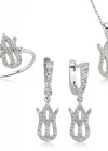 Gümüş Lale Bayan Set