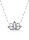 Gümüş Lotus Çiçeği Kolye