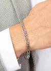 Gümüş Oksitli Erkek Bileklik