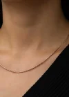 Gümüş Omega Choker Zincir