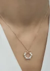 Gümüş Rose İnci Kurdele Kadın Kolye