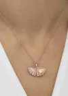 Gümüş Rose İncili İstiridye Bayan Kolye