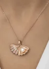 Gümüş Rose İncili İstiridye Bayan Kolye