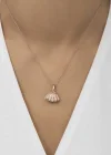 Gümüş Rose İncili İstiridye Bayan Kolye