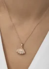 Gümüş Rose İncili İstiridye Bayan Kolye