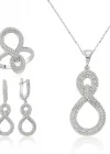 Gümüş Sonsuzluk Bayan Set