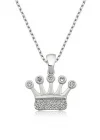 Gümüş Taç Bayan Kolye