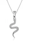 Gümüş Yılan Bayan Kolye