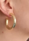Halka Gold Metal Bayan Küpe