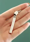 Kapsül Model Metal Gümüş Renk Kadın Kolye