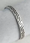Otantik Model Gümüş Renk İşleme Detay Erkek Bileklik