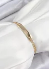 Pirinç Dikdörtgen Model Gold Renk Xuping Bebek Künyesi
