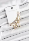 Pirinç Gold Renk Set Küpe