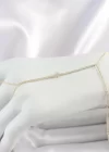 Pirinç Gold Renk Su Yolu Zirkon Taşlı Yonca Model Kadın Şahmeran