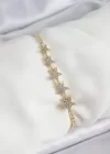 Pirinç Gold Renk Yıldız Model Kadın Bileklik