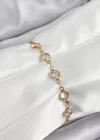 Pirinç Gold Renk Zirkon Taşlı Kadın Bileklik