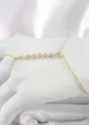 Pirinç Gold Renk Zirkon Taşlı Yılan Model Kadın Şahmeran