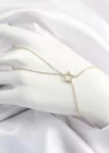Pirinç Gold Renk Zirkon Taşlı Yıldız Model Şahmeran