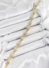 Pirinç Greg Model Zirkon Taşlı Gold Renk VİP Seri Kadın Bileklik